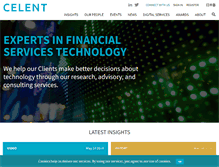 Tablet Screenshot of celent.com